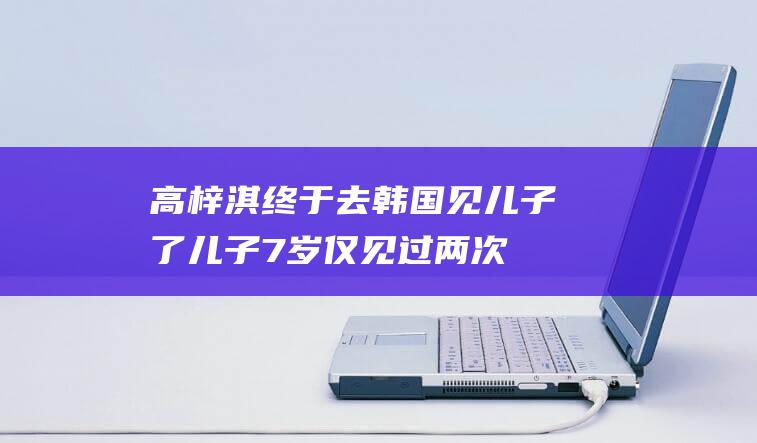 高梓淇终于去韩国见儿子了！儿子7岁仅见过两次，父子俩激动干杯|蔡琳