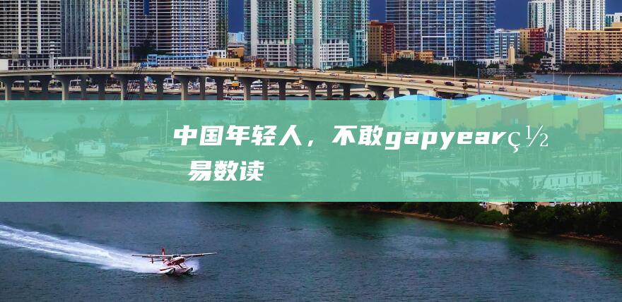 中国年轻人，不敢gapyear_网易数读