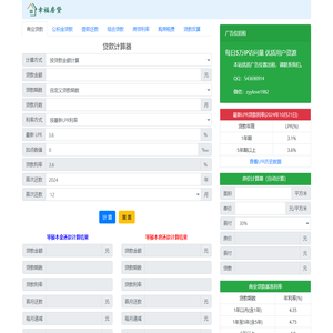 贷款计算器2025