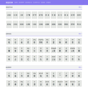 起名网站，起名测试，起名常用字，宝宝起名，宝宝取名，百家姓排名表，名字查询，名字生成，名字配对，南瓜起名网