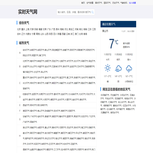 全国精准天气预报一周